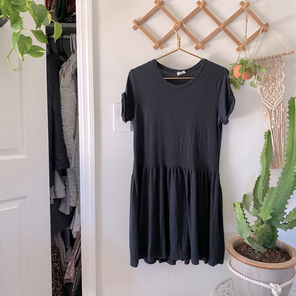 ZARA • babydoll striped dress